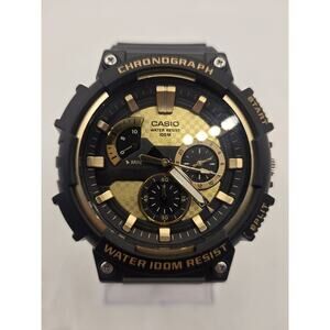 Casio MCW200H-9AV, Chronograph Watch, Black Resin Band, 100 Meter WR, Date